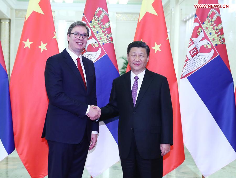 CHINA-BEIJING-XI JINPING-SERBIA-MEETING (CN) 