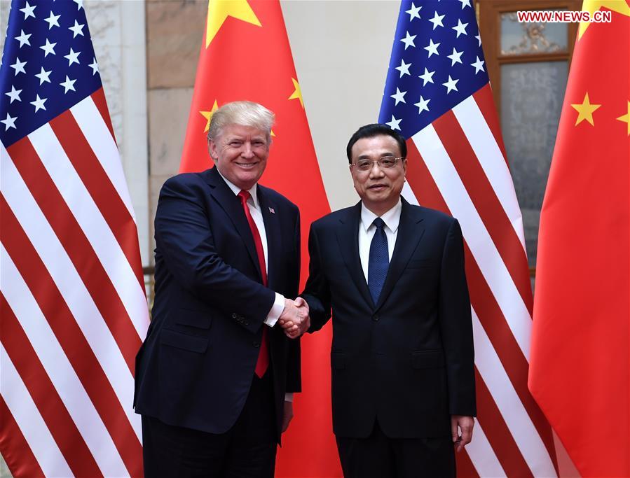 CHINA-BEIJING-LI KEQIANG-TRUMP-MEETING (CN)