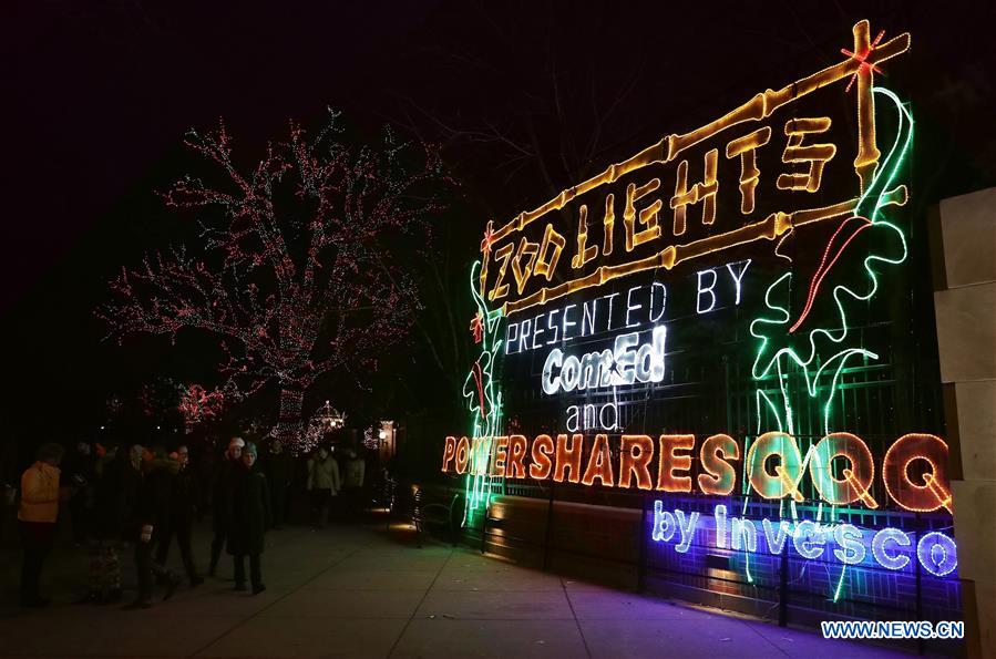 U.S.-CHICAGO-LINCOLN PARK ZOO-ILLUMINATION-CHRISTMAS