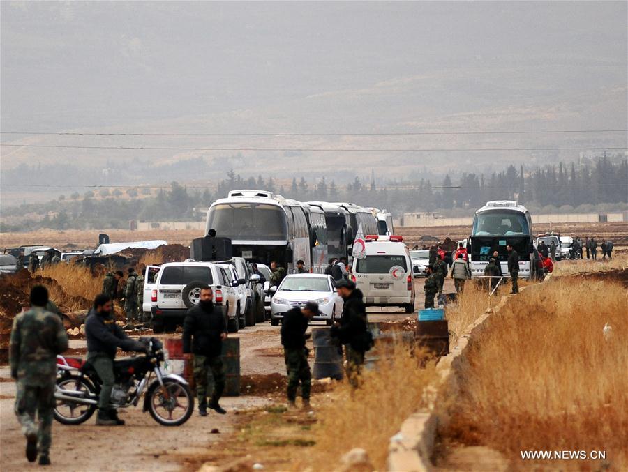 SYRIA-DAMASCUS-REBELS-EVACUATION