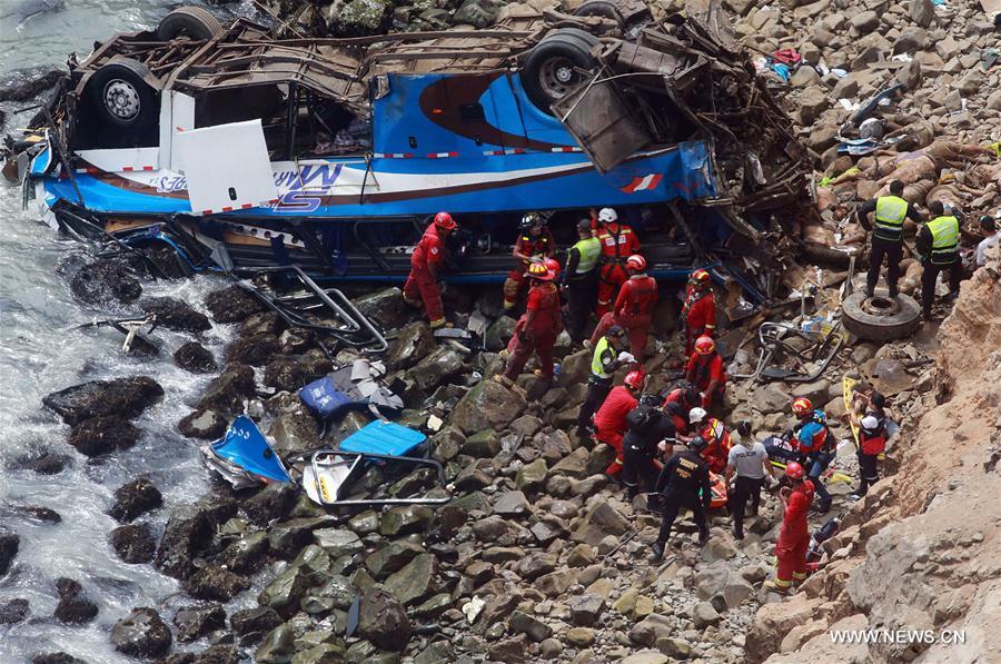 PERU-PASAMAYO-BUS ACCIDENT