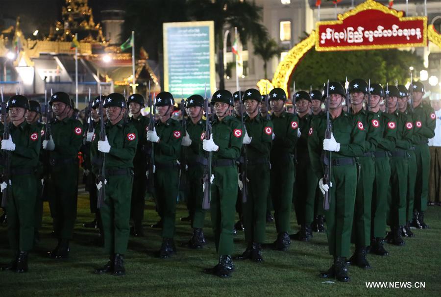 MYANMAR-YANGON-70TH INDEPENDENCE DAY-CELEBRATION