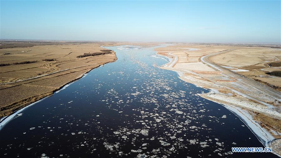 CHINA-NINGXIA-YELLOW RIVER-ICE JAM (CN)