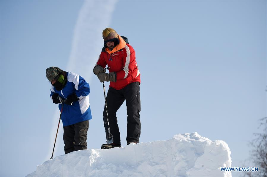 CHINA-HEILONGJIANG-HARBIN-SNOW SCULPTURE-COMPETITION (CN)