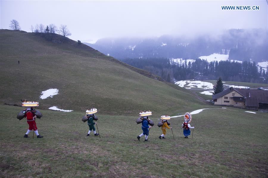 SWITZERLAND-APPENZELL AUSSERRHODEN-NEW YEAR'S EVE-JULIAN CALENDAR-TRADITION