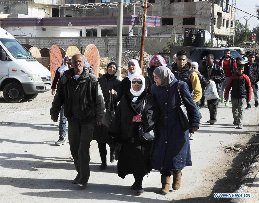 SYRIA-DAMASCUS-PEOPLE-RETURN-DISPLACEMENT