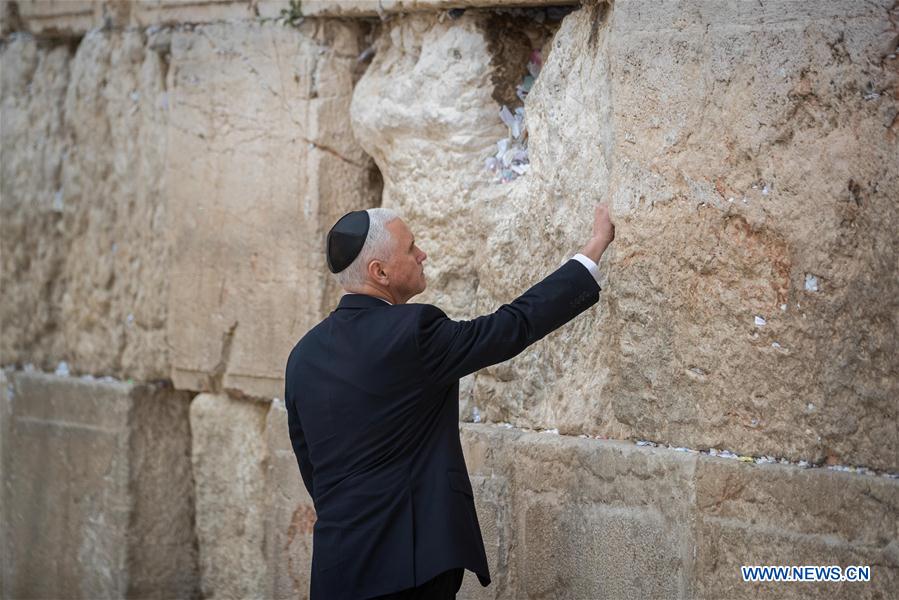 MIDEAST-JERUSALEM-U.S.-VICE PRESIDENT-PENCE-VISIT