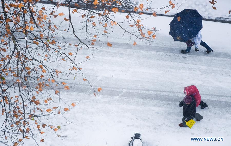 CHINA-NANJING-SNOWFALL (CN)