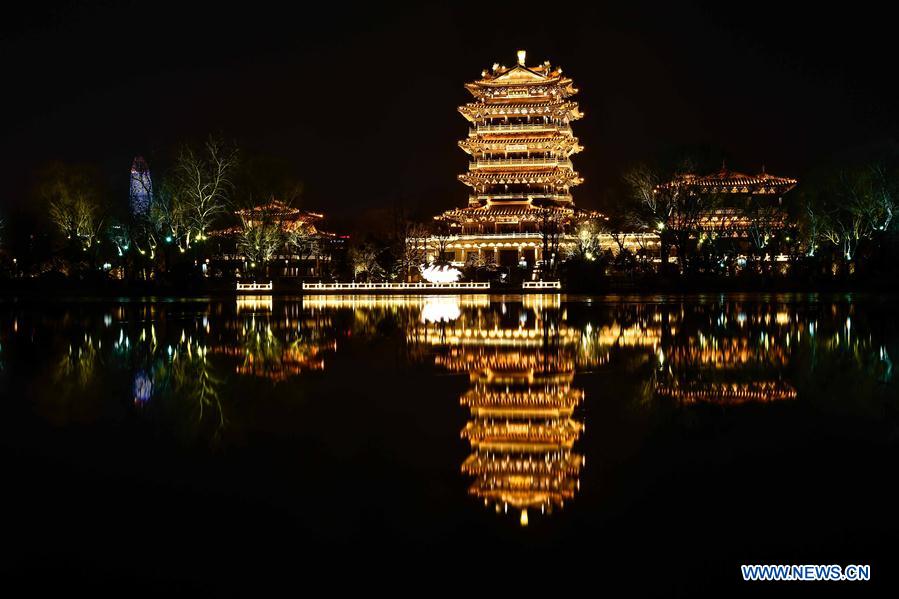 CHINA-SHANDONG-JINAN-DAMING LAKE-NIGHT VIEW(CN)