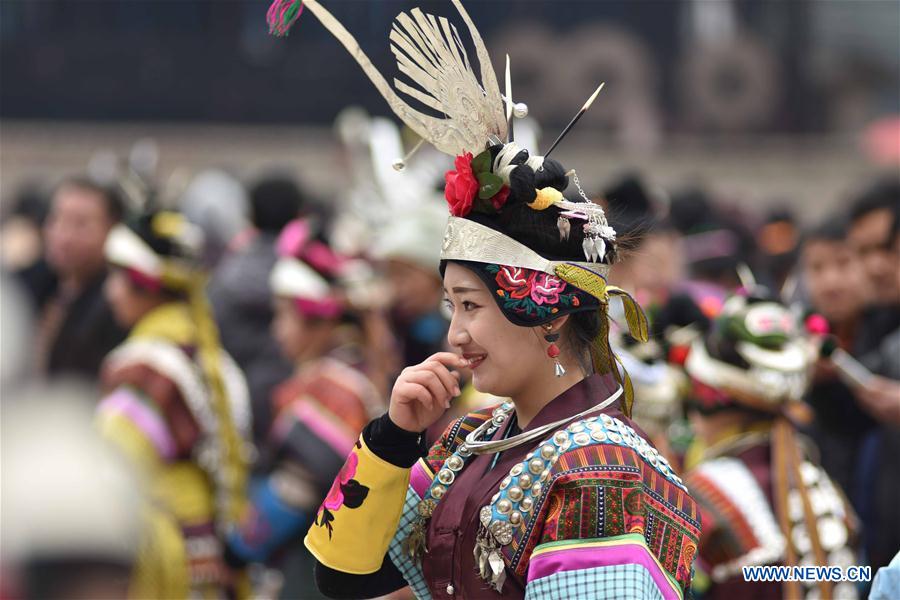 # CHINA-GUIZHOU-MIAO ETHNIC GROUP-CELEBRATION-SPRING(CN)