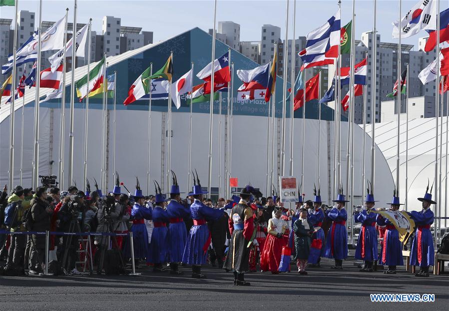 (SP)OLY-SOUTH KOREA-PYEONGCHANG-CHINESE DELEGATION-TEAM WELCOME CEREMONY