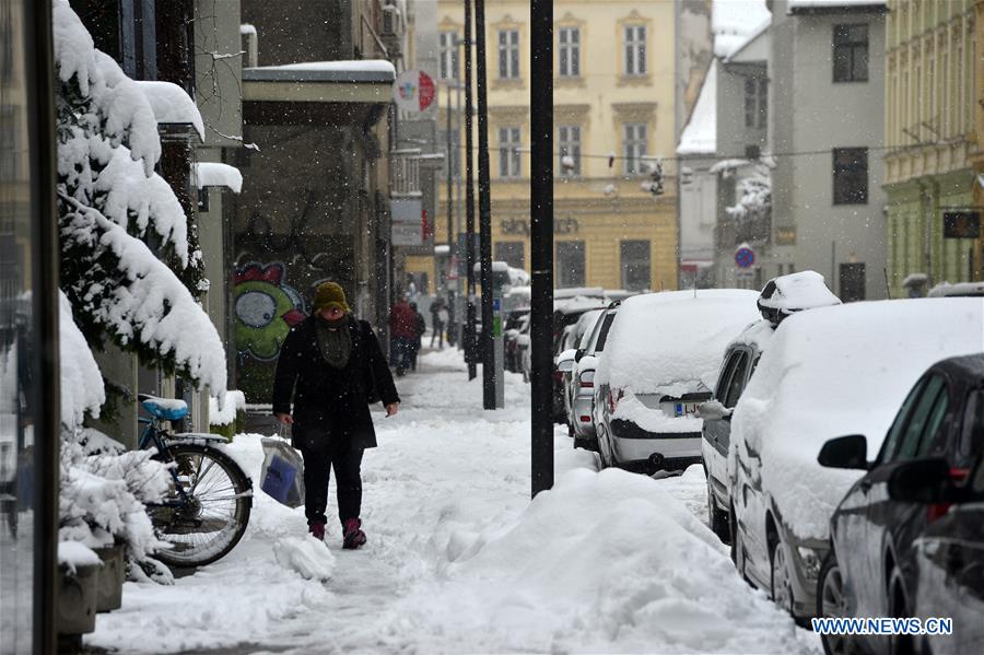 SLOVENIA-LJUBLJANA-SNOW