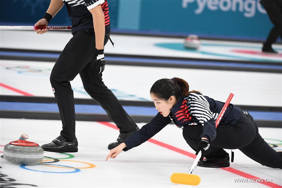 (SP)OLY-SOUTH KOREA-PYEONGCHANG-CURLING-MIXED DOUBLES-CHN VS KOR