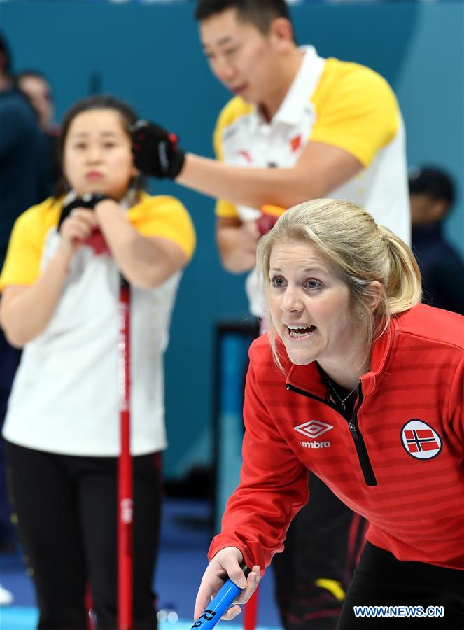 (SP)OLY-SOUTH KOREA-PYEONGCHANG-CURLING-MIXED DOUBLES-CHN VS NOR