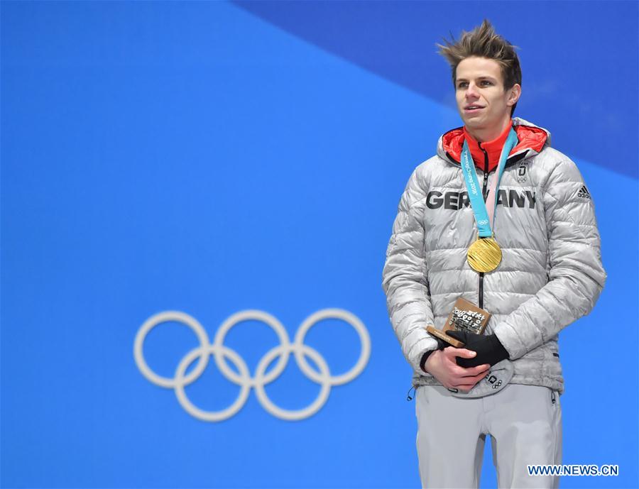 (SP)OLY-SOUTH KOREA-PYEONGCHANG-SKI JUMPING-MEN'S NORMAL HILL INDIVIDUAL-MEDAL CEREMONY