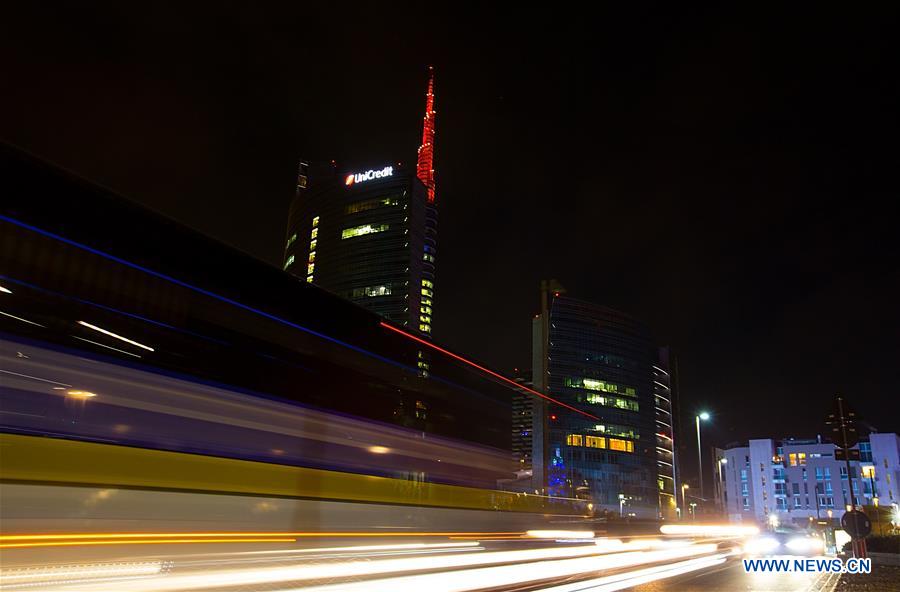 ITALY-MILAN-CHINESE NEW YEAR-UNICREDIT TOWER-LIGHTING