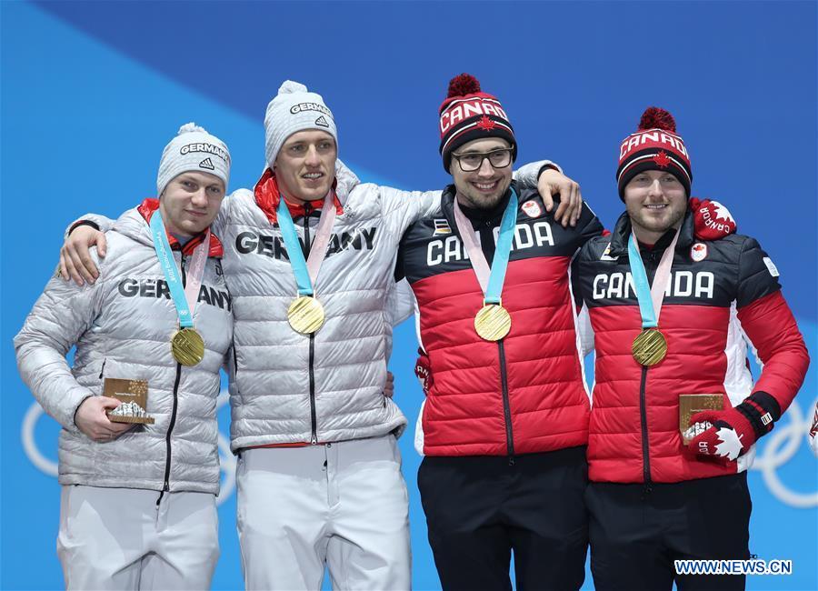 (SP)OLY-SOUTH KOREA-PYEONGCHANG-BOBSLEIGH-2-MAN-MEDAL CEREMONY