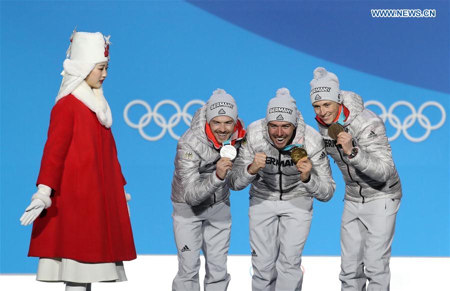 (SP)OLY-SOUTH KOREA-PYEONGCHANG-NORDIC COMBINED-INDIVIDUAL GUNDERSEN LH/10KM-MEDAL CEREMONY