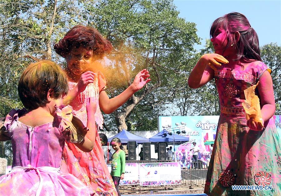 MYANNMAR-YANGON-HOLI FESTIVAL