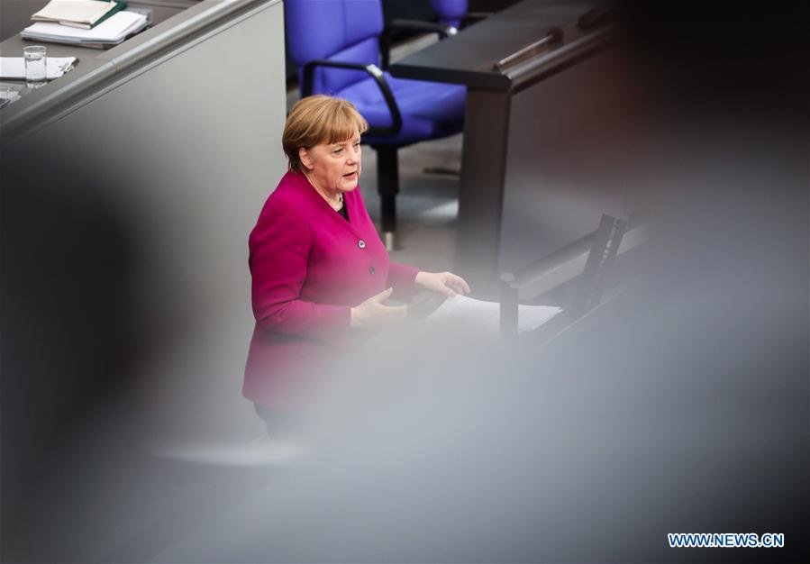 GERMANY-BERLIN-MERKEL-GOVERNMENT STATEMENT