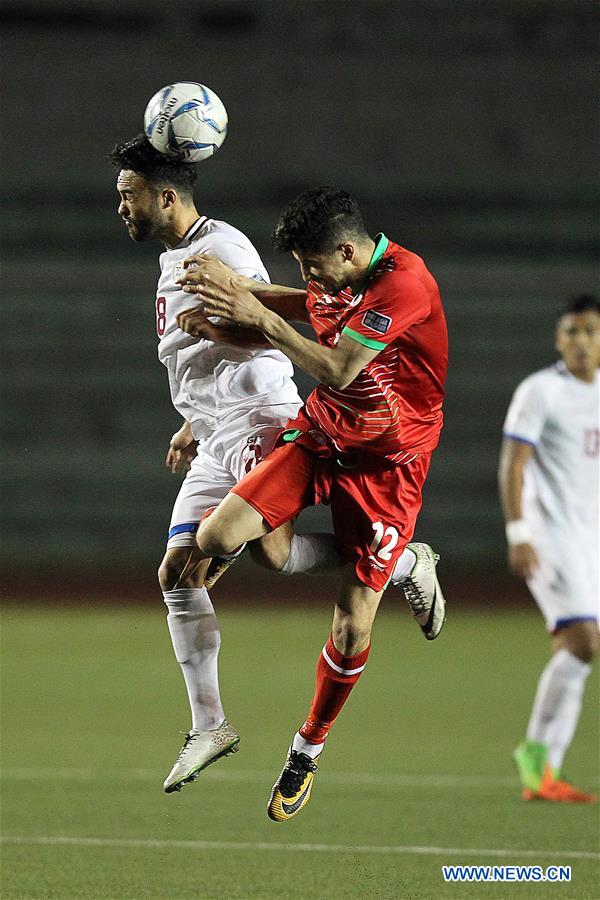 (SP)PHILIPPINES-MANILA-SOCCER-AFC CHAMPIONS LEAGUE-PHILIPPINES VS TAJIKISTAN