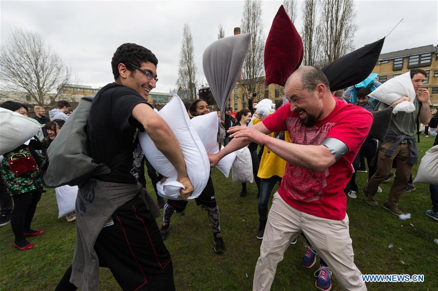 BRITAIN-LONDON-INTERNATIONAL PILLOW FIGHT DAY