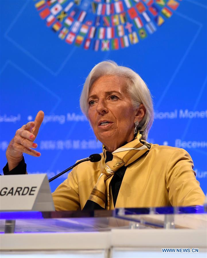 U.S.-WASHINGTON D.C.-IMF-WORLD BANK-PRESS CONFERENCE-LAGARDE