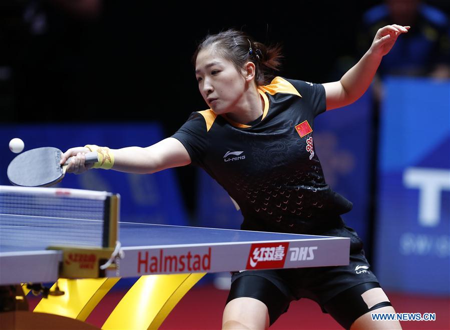 (SP)SWEDEN-HALMSTAD-TABLE TENNIS-WORLD TEAM CHAMPIONSHIPS-DAY 3