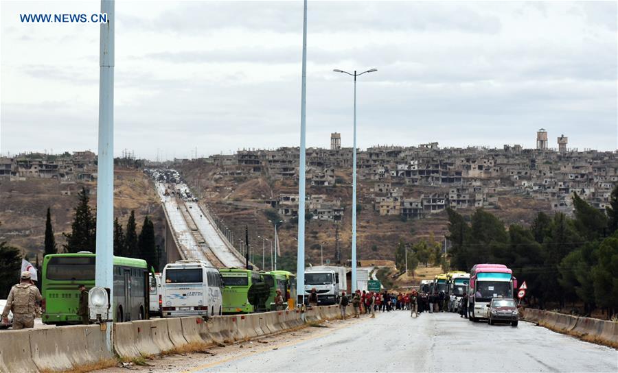 SYRIA-HAMA-REBEL-EVACUATION