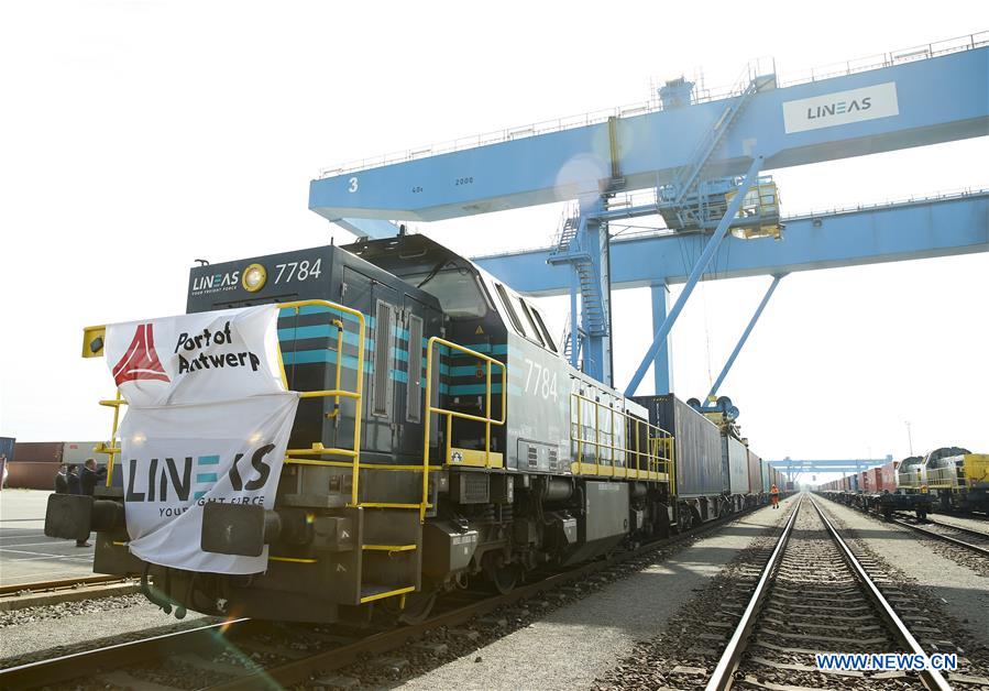 BELGIUM-ANTWERP-CHINA-EUROPE FREIGHT TRAIN