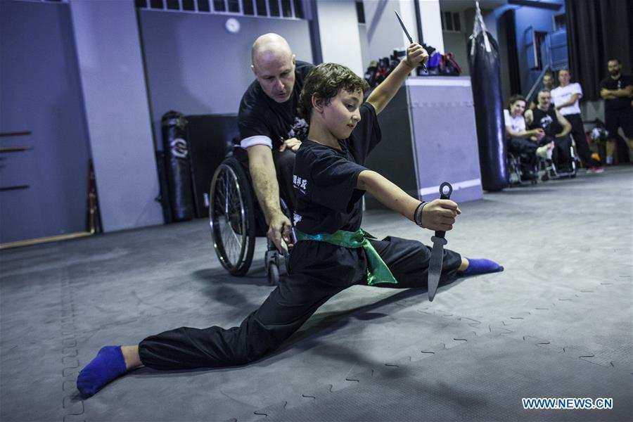 GREECE-ATHENS-DISABLED WUSHU TEACHER