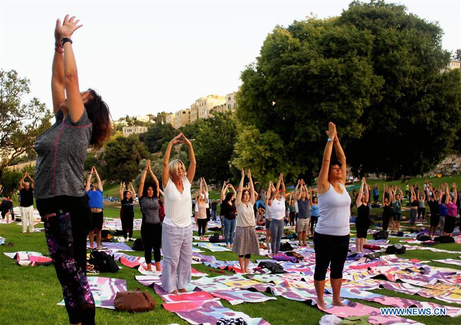 MIDEAST-JERUSALEM-INTERNATIONAL YOGA DAY