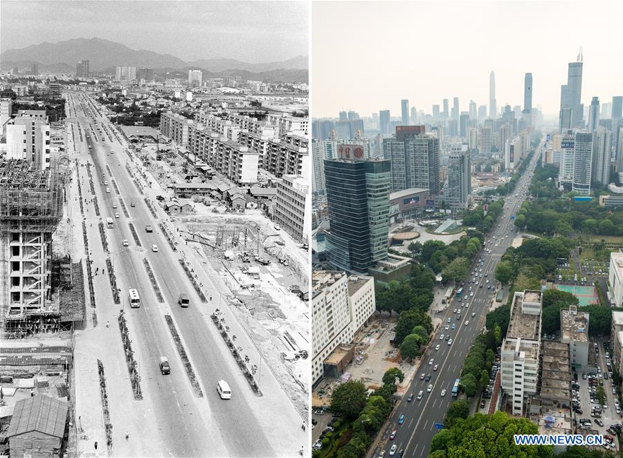 CHINA-GUANGDONG-SHENZHEN-DEVELOPMENT-COMPARISON (CN)