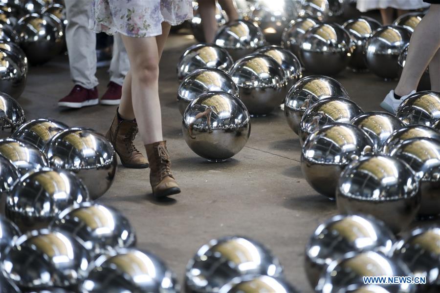 U.S.-NEW YORK-YAYOI KUSAMA-INSTALLATION ART-NARCISSUS GARDEN