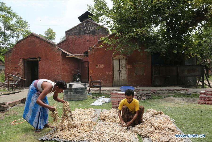 INDIAN-CONTROLLED KASHMIR-SRINAGAR-HISTORIC SILK FACTORY-REOPEN