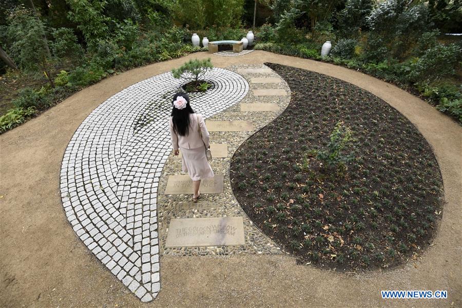 BRITAIN-CAMBRIDGE-XU ZHIMO MEMORIAL GARDEN