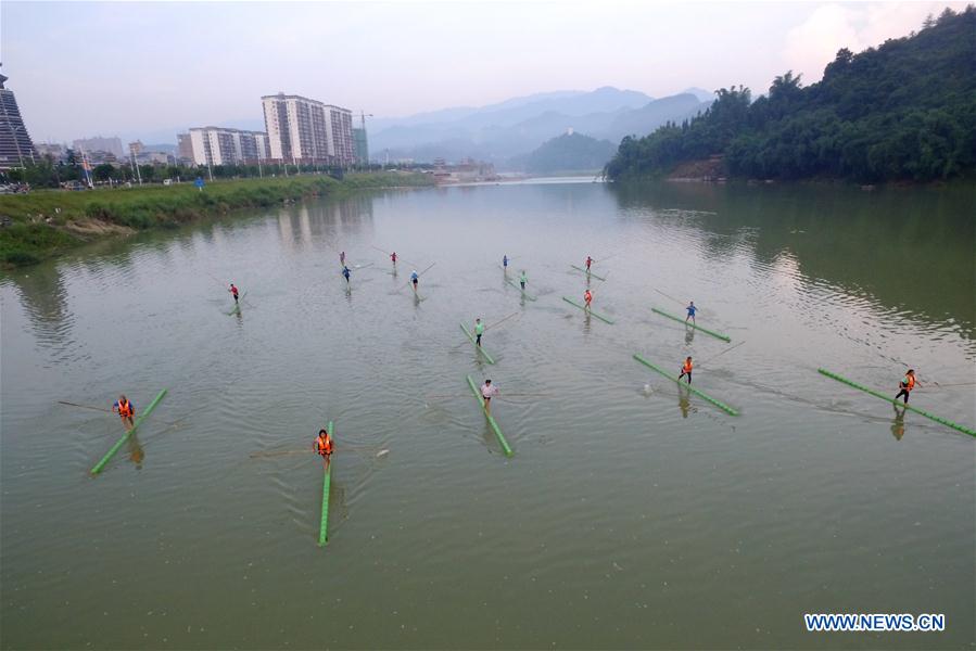 #CHINA-GUIZHOU-RONGJIANG-DANCING ON WATER