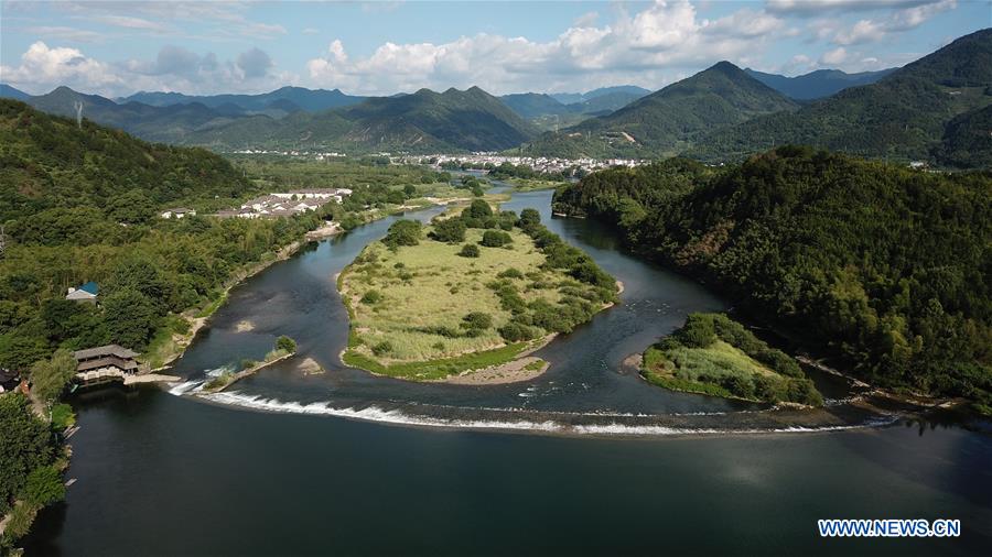 CHINA-ZHEJIANG-ANCIENT WEIR-SCENERY (CN)