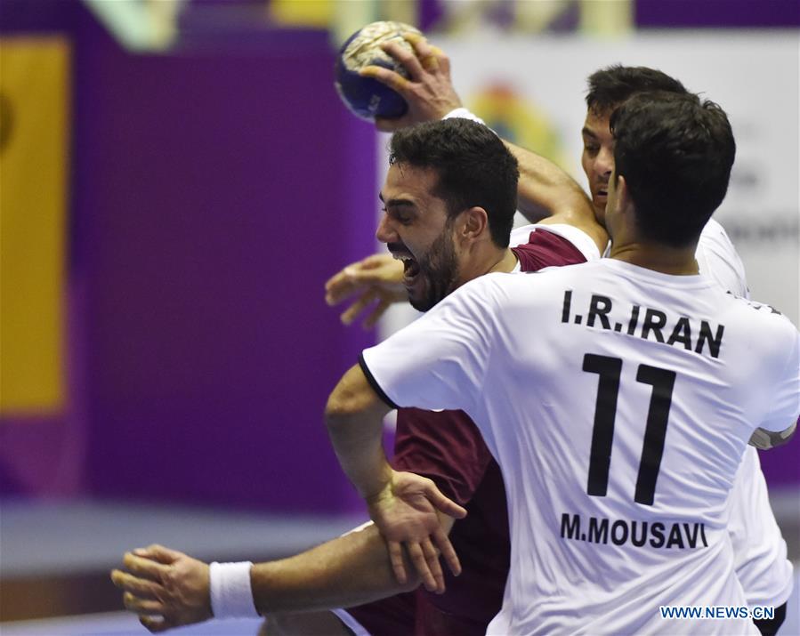 (SP)INDONESIA-JAKARTA-ASIAN GAMES-HANDBALL-QATAR VS IRAN