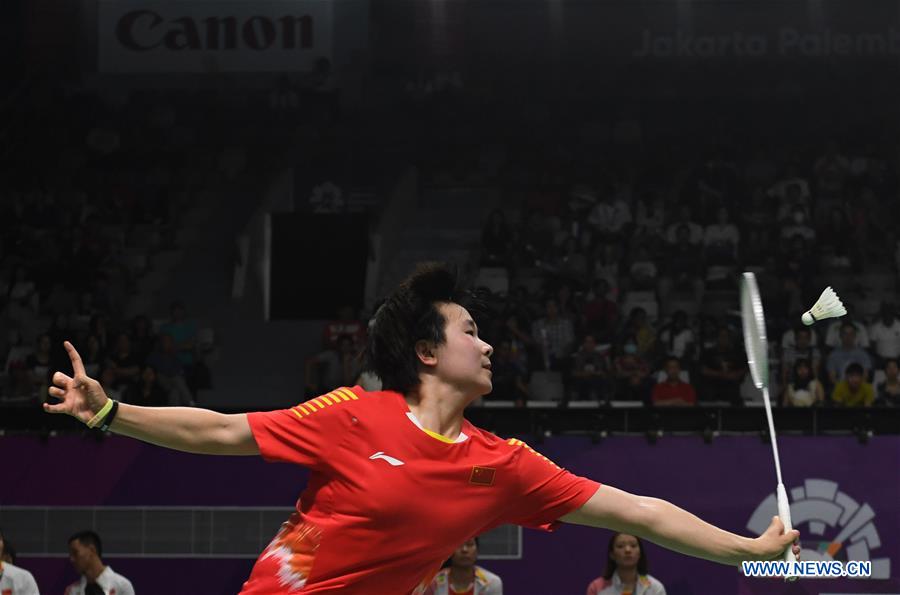 (SP)INDONESIA-JAKARTA-ASIAN GAMES-BADMINTON-WOMEN'S TEAM FINAL