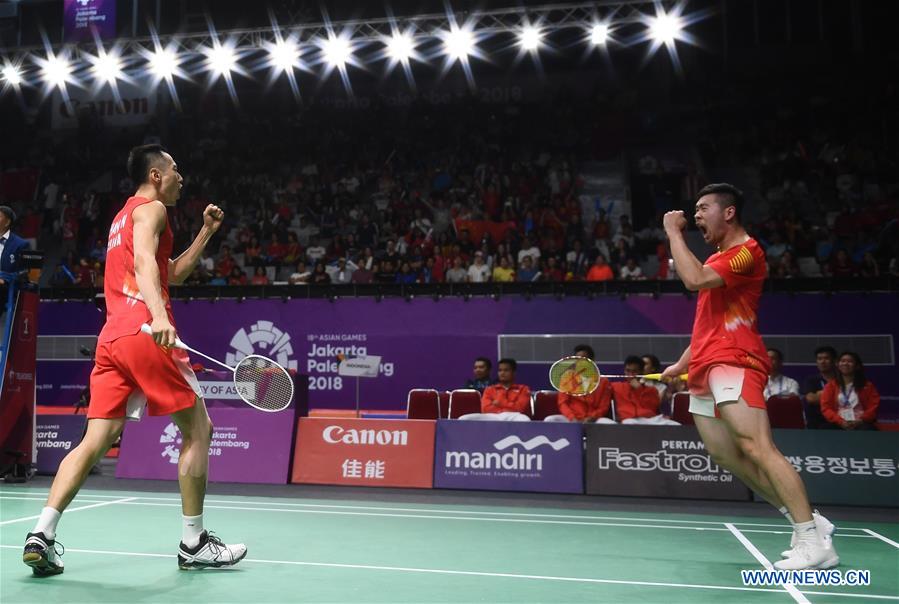 (SP)INDONESIA-JAKARTA-ASIAN GAMES-BADMINTON-MEN'S TEAM FINAL