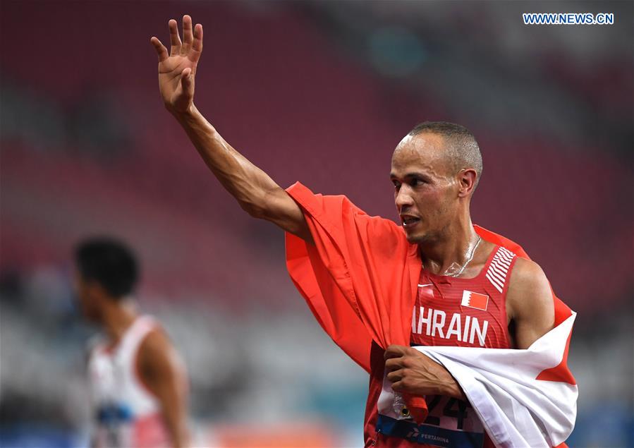 (SP)INDONESIA-JAKARTA-ASIAN GAMES-ATHLETICS-MEN'S 10000M FINAL