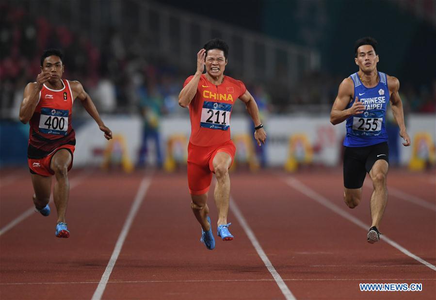 (SP)INDONESIA-JAKARTA-ASIAN GAMES-ATHLETICS-MEN'S 100M