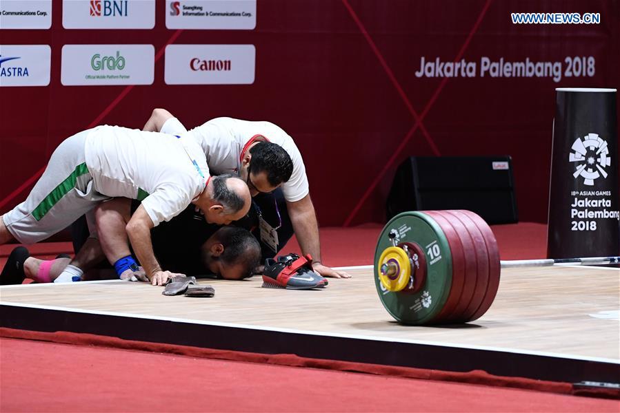 (SP)INDONESIA-JAKARTA-ASIAN GAMES-WEIGHTLIFTING-MEN'S +105KG