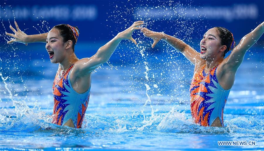 (SP)INDONESIA-JAKARTA-ASIAN GAMES-ARTISTIC SWIMMING