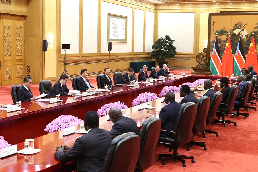 CHINA-BEIJING-XI JINPING-SOUTH SUDAN-PRESIDENT-MEETING (CN)