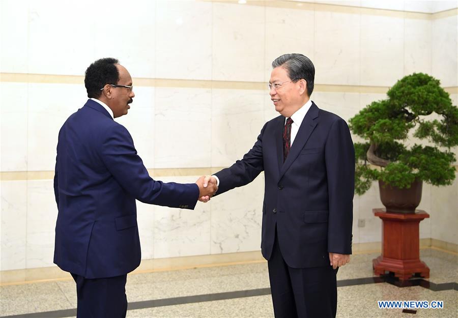 CHINA-BEIJING-ZHAO LEJI-SOMALIA-PRESIDENT-MEETING (CN)