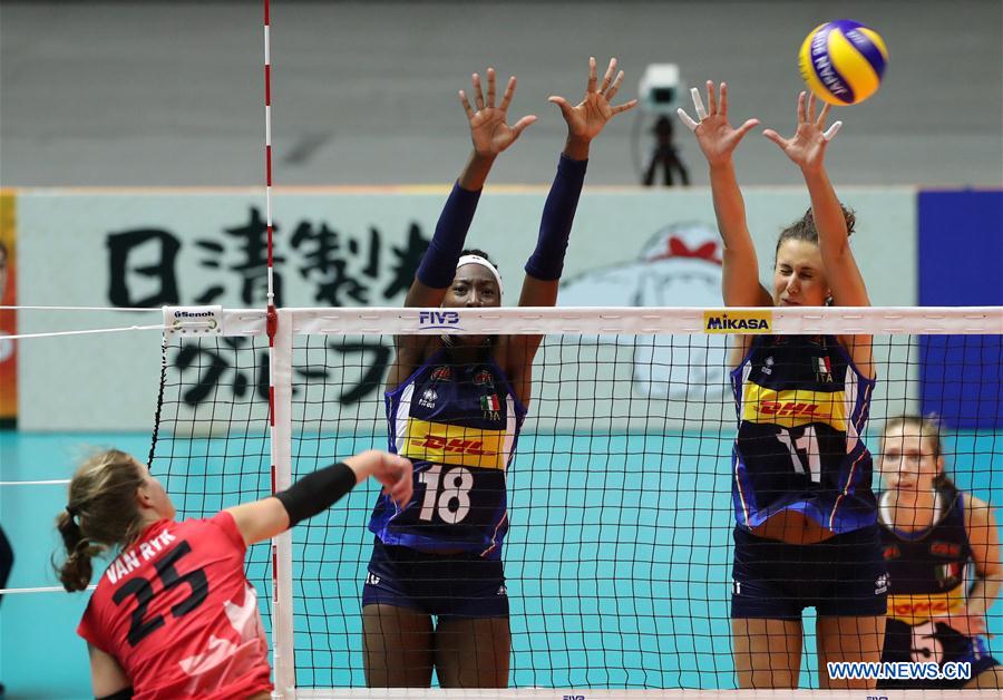 (SP)JAPAN-SAPPORO-VOLLEYBALL-WOMEN'S WORLD CHAMPIONSHIP-ITALY VS CANADA