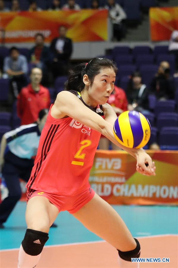 (SP)JAPAN-SAPPORO-VOLLEYBALL-WOMEN'S WORLD CHAMPIONSHIP-CHINA VS CANADA