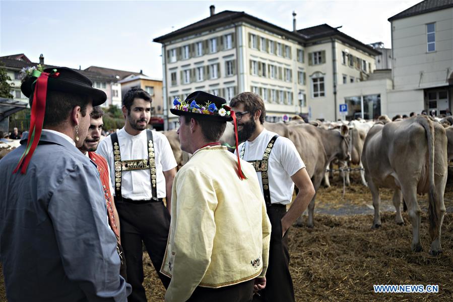 SWITZERLAND-APPENZELL-CATTLE SHOW